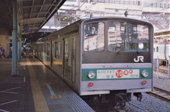 JR東日本 国鉄205系電車 鉄道フォト・写真 by もりもりさん 新宿駅 (JR)：1995年01月07日07時ごろ