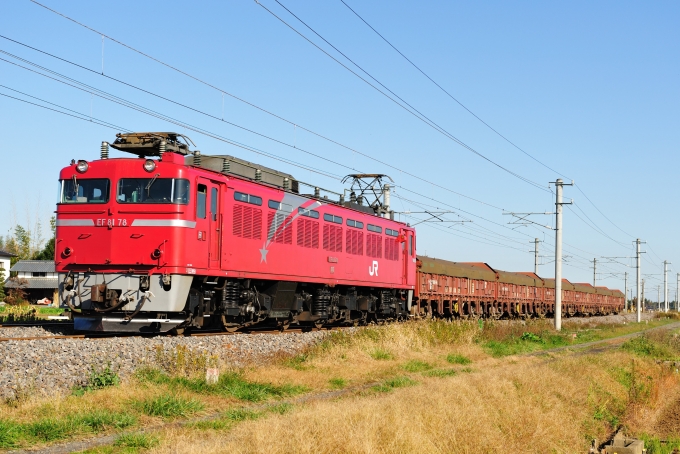JR東日本 国鉄EF81形電気機関車 EF81-78 鉄道フォト・写真 by ポン太さん 内原駅：2009年12月01日13時ごろ