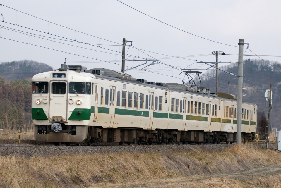 JR東日本 国鉄417系電車 クハ4161 久田野駅 鉄道フォト・写真(拡大) by ポン太さん レイルラボ(RailLab)