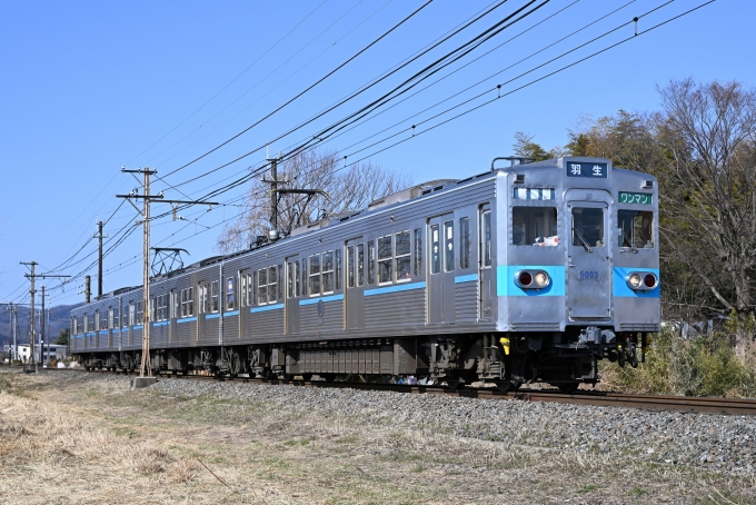 鉄道フォト・写真：秩父鉄道 5000形 5003 小前田駅 鉄道フォト・写真 by ポン太さん - 撮影日 2023/02/18 10:15