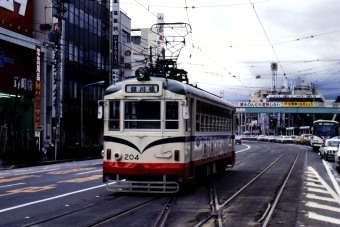 とさでん交通 福井鉄道200形電車 204 鉄道フォト・写真 by ポン太さん はりまや橋停留場：1980年01月04日00時ごろ