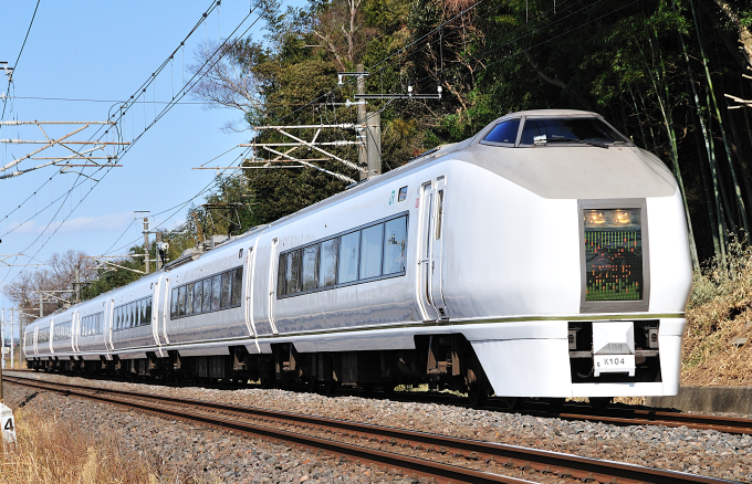 JR東日本651系電車 スーパーひたち クハ651-4 牛久駅 鉄道フォト・写真