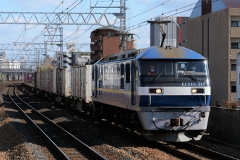 JR貨物 EF210形 EF210-317 鉄道フォト・写真 by ごくさん 甲南山手駅：2021年12月01日12時ごろ