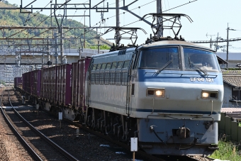 JR貨物 国鉄EF66形電気機関車 EF66-121 鉄道フォト・写真 by ごくさん 島本駅：2021年04月26日09時ごろ