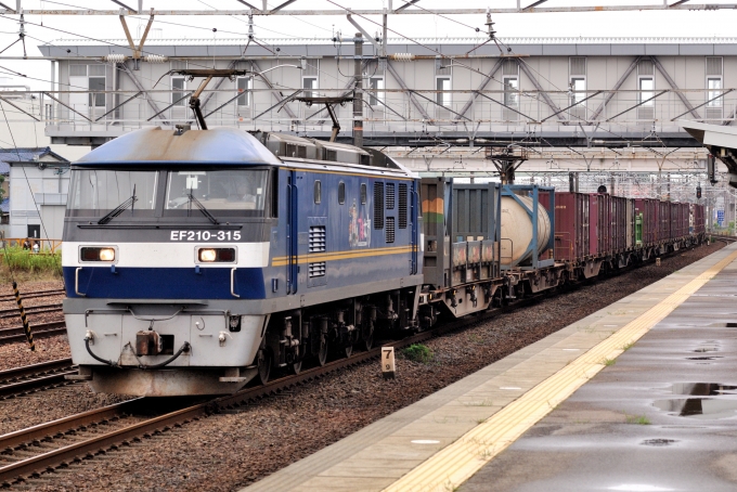 鉄道フォト・写真：JR貨物EF210形電気機関車 EF210-315 清洲駅 鉄道フォト・写真 by マンボーグレイさん - 撮影日 2024/06/29 09:26