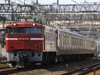 JR東日本 国鉄EF81形電気機関車 ＥＦ81ー134 鉄道フォト・写真 by ペナさん 馬橋駅 (JR)：2021年06月10日15時ごろ