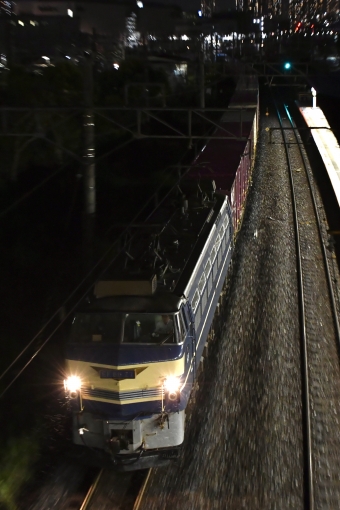 JR貨物 国鉄EF66形電気機関車 EF66-27 鉄道フォト・写真 by 黒笛さん 新川崎駅：2021年06月15日22時ごろ