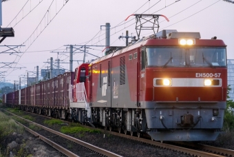 JR貨物 EH500形 EH500-57 鉄道フォト・写真 by 仙かつさん 名取駅 (JR)：2022年05月24日19時ごろ