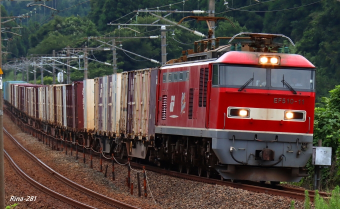 JR貨物 EF510形 EF510-11 鉄道フォト・写真 by RINA-281さん 細呂木駅：2021年08月22日15時ごろ