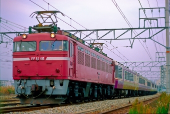 JR西日本 国鉄EF81形電気機関車 EF81 46 鉄道フォト・写真 by 丹波篠山さん 岸辺駅：1998年10月08日00時ごろ
