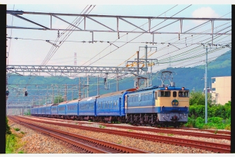 JR西日本 国鉄EF65形電気機関車 なは(特急) EF65 1119 鉄道フォト・写真 by 丹波篠山さん 山崎駅 (京都府)：1996年08月11日00時ごろ