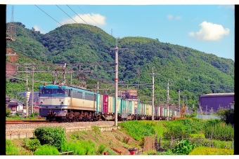 JR西日本 国鉄EF65形電気機関車 EF65 124 鉄道フォト・写真 by 丹波篠山さん 山崎駅 (京都府)：1996年10月15日00時ごろ