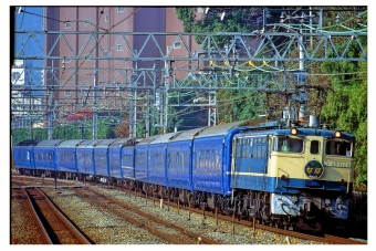 JR西日本 国鉄EF65形電気機関車 なは(特急) EF65 1128 鉄道フォト・写真 by 丹波篠山さん 山崎駅 (京都府)：1996年12月14日00時ごろ