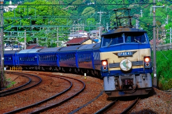 JR西日本 国鉄EF66形電気機関車 はやぶさ(特急) EF66 49 鉄道フォト・写真 by 丹波篠山さん 金谷駅 (JR)：1999年04月24日00時ごろ