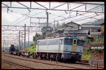 JR貨物 EF65 1010 鉄道フォト・写真 by 丹波篠山さん 山崎駅 (京都府)：2001年02月28日00時ごろ