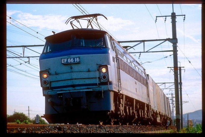 JR貨物 国鉄EF66形電気機関車 EF66 16 高槻駅 鉄道フォト・写真 by 