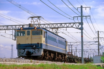 JR西日本 国鉄チキ6000形貨車 EF65 1116 鉄道フォト・写真 by 丹波篠山さん 山崎駅 (京都府)：1997年07月20日00時ごろ