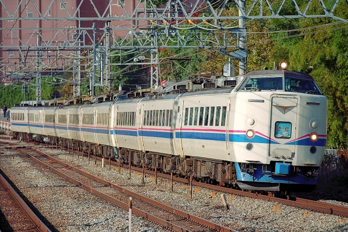 鉄道フォト・写真：JR西日本 国鉄485系電車 クハ481-801 山崎駅 (京都府) 鉄道フォト・写真 by 丹波篠山さん - 撮影日 1996/12/07 00:00