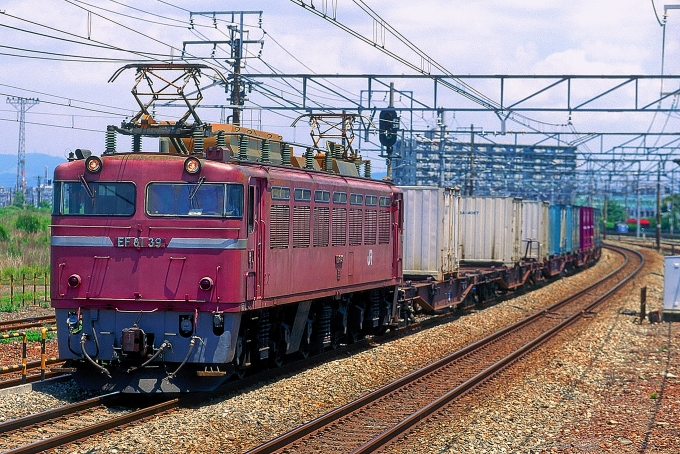 鉄道フォト・写真：JR貨物 国鉄EF81形電気機関車 EF81 39 岸辺駅 鉄道フォト・写真 by 丹波篠山さん - 撮影日 1997/07/19 00:00