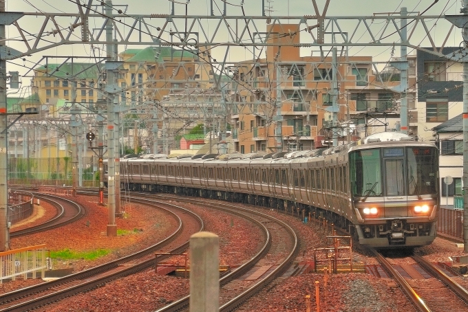 鉄道フォト・写真：JR西日本223系電車 クモハ223-3027 摂津本山駅 鉄道フォト・写真 by 丹波篠山さん - 撮影日 2021/06/26 10:28