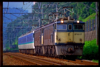 JR東日本 国鉄EF63形電気機関車 EF63 17 鉄道フォト・写真 by 丹波篠山さん 横川駅 (群馬県)：1997年09月02日00時ごろ