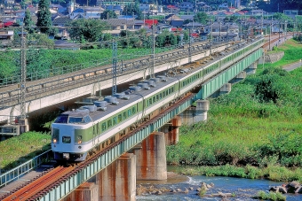 JR東日本 クハ189形 あさま(特急) クハ189-2 鉄道フォト・写真 by 丹波篠山さん 安中駅：1997年09月20日00時ごろ