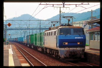 JR貨物 EF200形 EF200-4 鉄道フォト・写真 by 丹波篠山さん 近江長岡駅：1999年10月10日00時ごろ