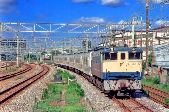 JR西日本 国鉄12系客車 スロフ12形 EF65 1132 鉄道フォト・写真 by 丹波篠山さん 岸辺駅：1996年08月05日00時ごろ