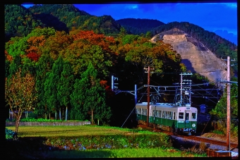 叡山電鉄600系 603 鉄道フォト・写真 by 丹波篠山さん 二ノ瀬駅：1998年11月23日00時ごろ