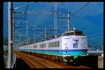 JR東日本 クハ481形 雷鳥(特急) クハ481-258 鉄道フォト・写真 by 丹波篠山さん 和邇駅：1998年10月31日00時ごろ