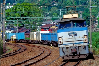 JR貨物 国鉄EF66形電気機関車 EF66 21 鉄道フォト・写真 by 丹波篠山さん 金谷駅 (JR)：1999年04月24日00時ごろ