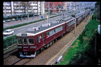 阪急電鉄 阪急6350形(Tc) 6350 鉄道フォト・写真 by 丹波篠山さん 崇禅寺駅：1999年03月01日00時ごろ