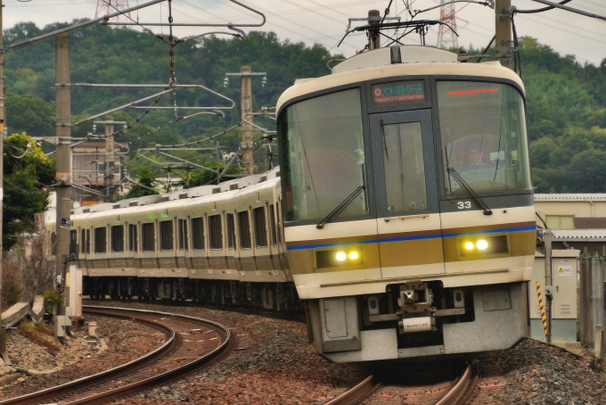 221系側面種別幕(字幕のみ) 吹田総合車両所奈良支所 方向幕 種別幕