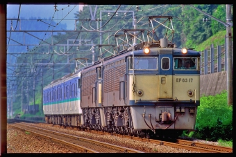 JR東日本 国鉄EF63形電気機関車 EF63 17 鉄道フォト・写真 by 丹波篠山さん 横川駅 (群馬県)：1997年09月03日00時ごろ