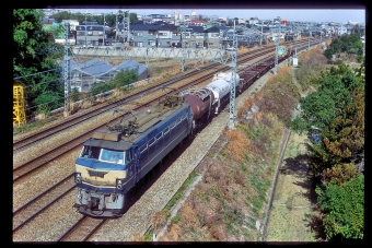 JR貨物 国鉄EF66形電気機関車 EF66　23 鉄道フォト・写真 by 丹波篠山さん 山崎駅 (京都府)：1999年10月13日00時ごろ