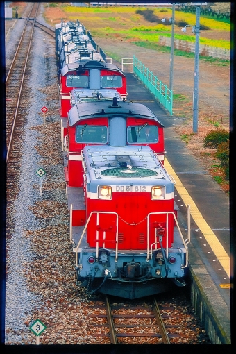 JR貨物 国鉄DD51形ディーゼル機関車 DD51 812 鉄道フォト・写真 by 丹波篠山さん 小川町駅 (埼玉県|JR)：1999年03月22日00時ごろ
