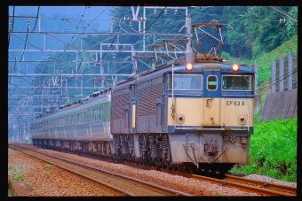 JR東日本 国鉄EF63形電気機関車 あさま(特急) EF63 8 鉄道フォト・写真 by 丹波篠山さん 横川駅 (群馬県)：1997年09月03日00時ごろ