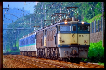 JR東日本 国鉄EF63形電気機関車 EF63 17 鉄道フォト・写真 by 丹波篠山さん 横川駅 (群馬県)：1997年09月03日00時ごろ