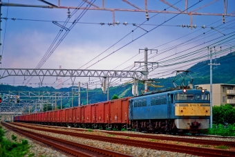 JR貨物 国鉄EF65形電気機関車 EF65 70 鉄道フォト・写真 by 丹波篠山さん 山崎駅 (京都府)：1998年08月18日00時ごろ