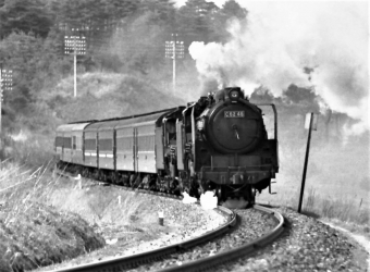 国鉄C62形蒸気機関車 特急「ひたち」 C62 46+C62 鉄道フォト・写真 by 鉄道のお爺さんさん ：1965年05月27日00時ごろ