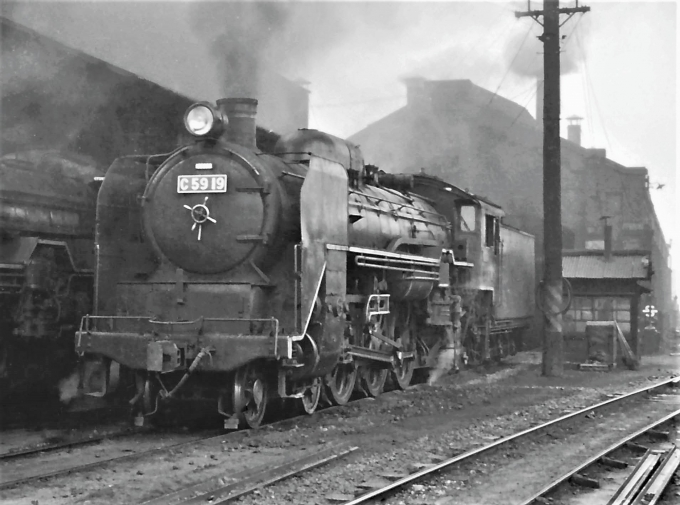 国鉄C59形蒸気機関車 C59 19 鉄道フォト・写真 by 鉄道のお爺さんさん ：1964年03月03日00時ごろ