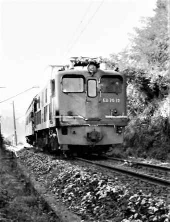 国鉄ED72形電気機関車 ED70 12 鉄道フォト・写真 by 鉄道のお爺さんさん ：1962年08月15日00時ごろ
