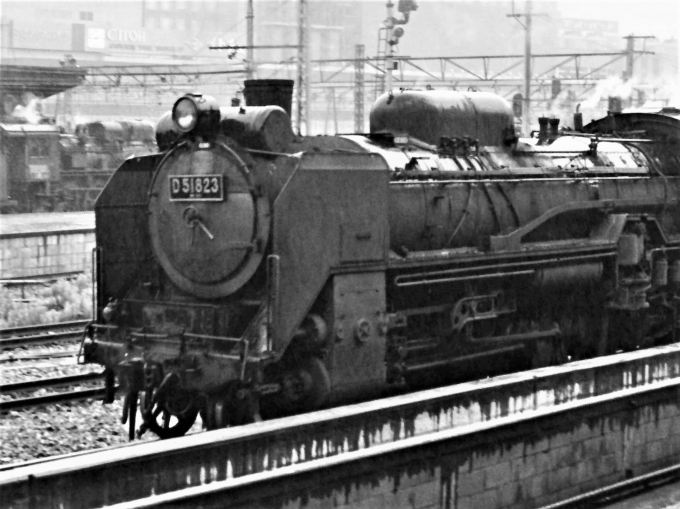 貴重 D51 823 デゴイチ ナンバープレート 稲沢 形式 鉄道 蒸気機関車-