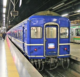 JR東日本 国鉄24系客車 オハネフ24 23 鉄道フォト・写真 by 鉄道のお爺さんさん ：2008年12月29日21時ごろ