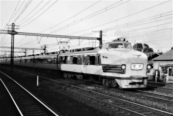 国鉄151系電車 クロ151形(Tsc) クロ151 鉄道フォト・写真 by 鉄道のお爺さんさん ：1962年12月24日00時ごろ