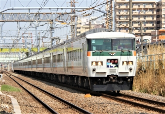 JR東日本 クハ185形 クハ185-5 鉄道フォト・写真 by 鉄道のお爺さんさん ：2014年04月12日12時ごろ
