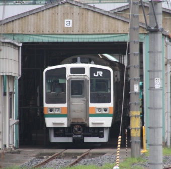JR東日本 クハ210形 クハ210-3008 鉄道フォト・写真 by 鉄道のお爺さんさん ：2014年07月24日10時ごろ