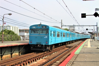 JR西日本 103系電車 クハ103形(Tc) 鉄道フォト・写真 by 鉄道のお爺さんさん ：2014年06月15日15時ごろ