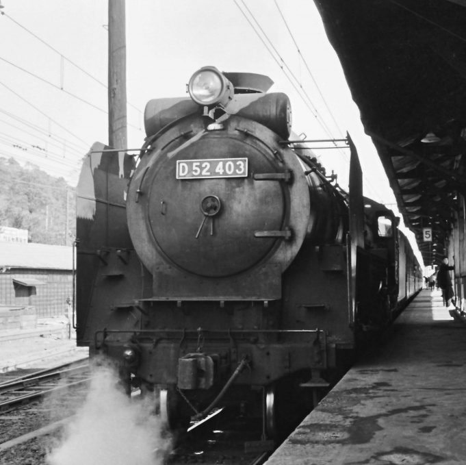 国鉄D52形蒸気機関車 D52 403 鉄道フォト・写真 by 鉄道のお爺さんさん ：1961年12月29日00時ごろ