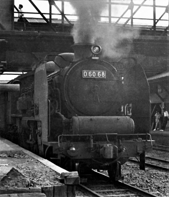 国鉄D60形蒸気機関車 D60 68 鉄道フォト・写真 by 鉄道のお爺さんさん ：1962年09月02日00時ごろ